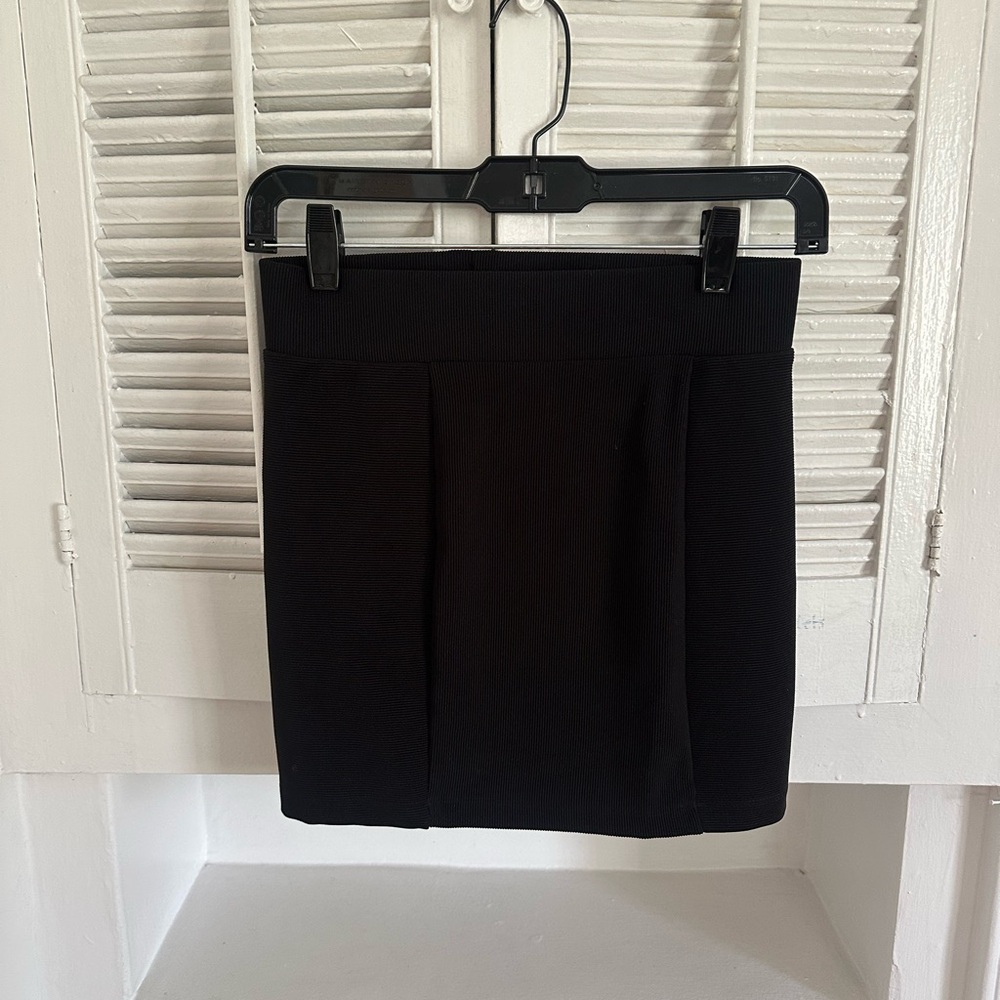Stretchy Black Mini Skirt